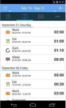 时间记录软件的图册